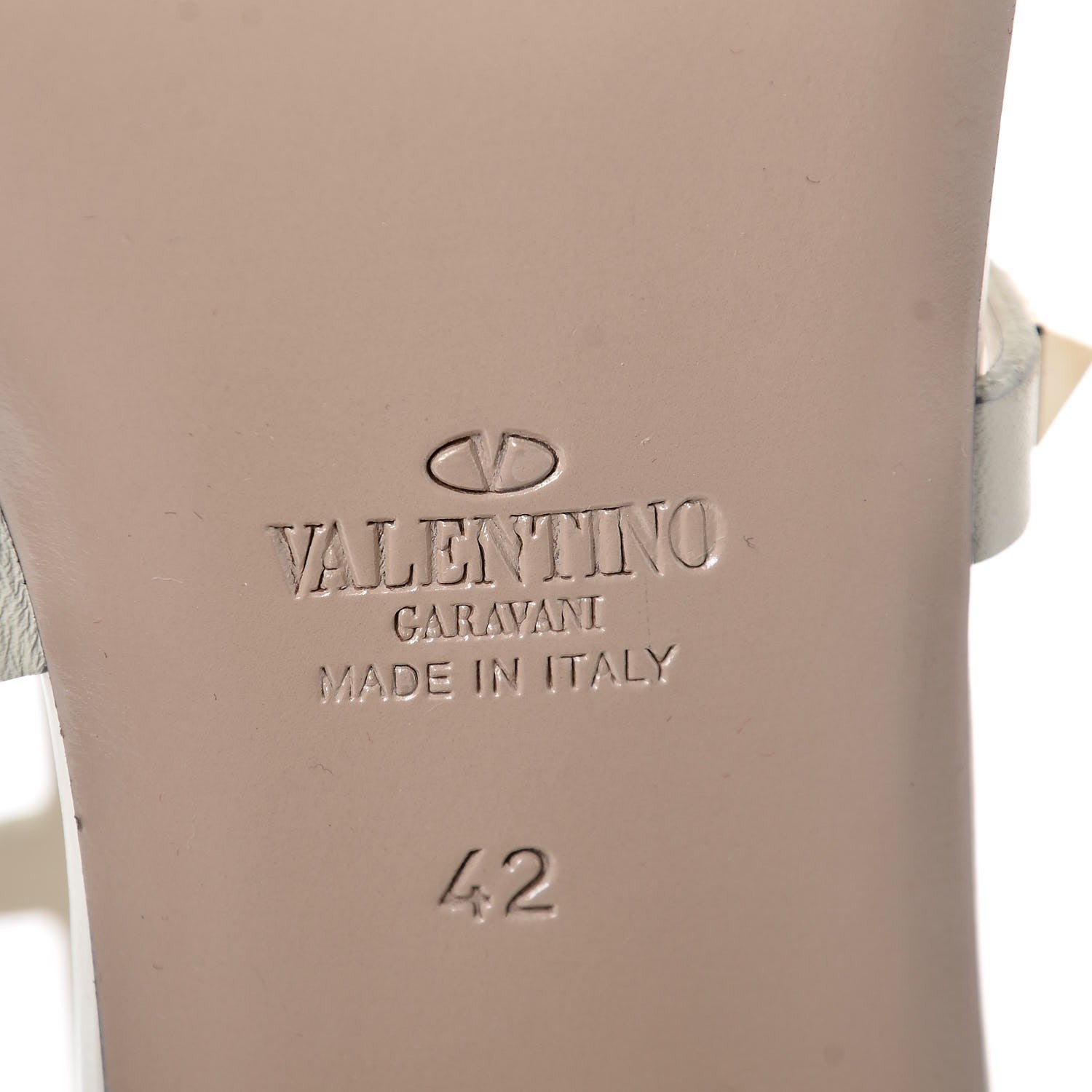 Valentino Garavani Calfskin Rockstud 60mm City Sandals 42 White 6 of 8