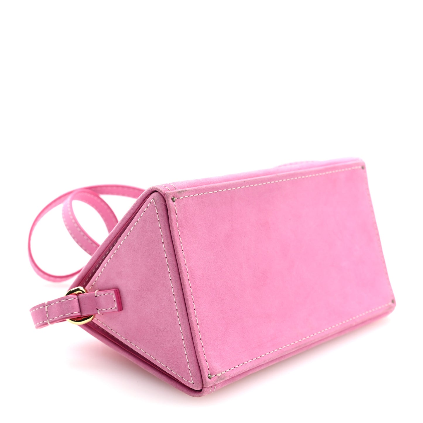 Nubuck Le Porte Top Handle Bag Pink