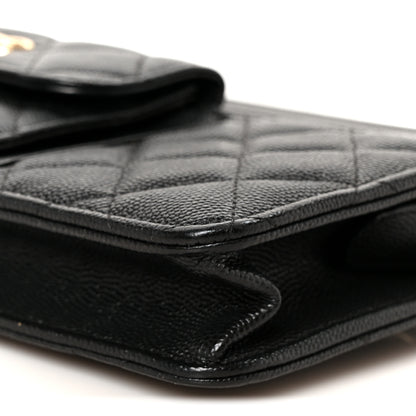 Chanel Caviar Quilted In & Out Chain Wallet Black 10 of 10