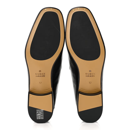 Gucci Goatskin Mens Horsebit Loafers 12 Black 5 of 8