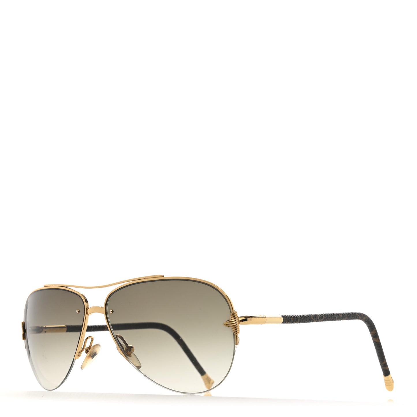 Monogram Petite Viola Pilote Aviator Sunglasses Z0571U Brown