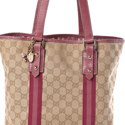 Gucci GG Monogram Jolicoeur Vertical Shopping Tote Pink 8 of 10