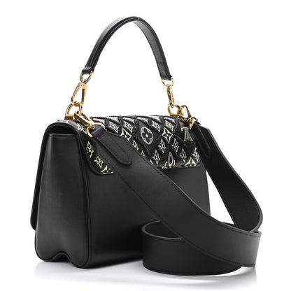 Louis Vuitton Calfskin Since 1854 Embroidered Twist MM Black 3 of 9