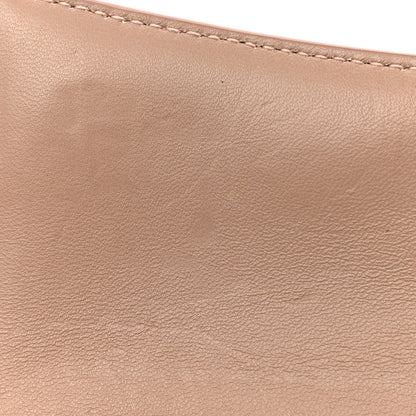 Balenciaga Shiny Calfskin Crocodile Embossed Hourglass Chain Bag Nude Beige 10 of 13