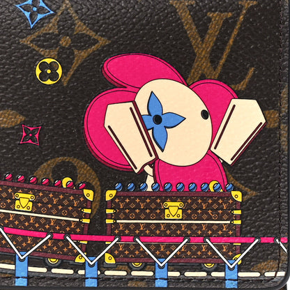 Louis Vuitton Monogram 2020 Christmas Animation Roller Coaster Victorine Wallet Pivoine 9 of 13
