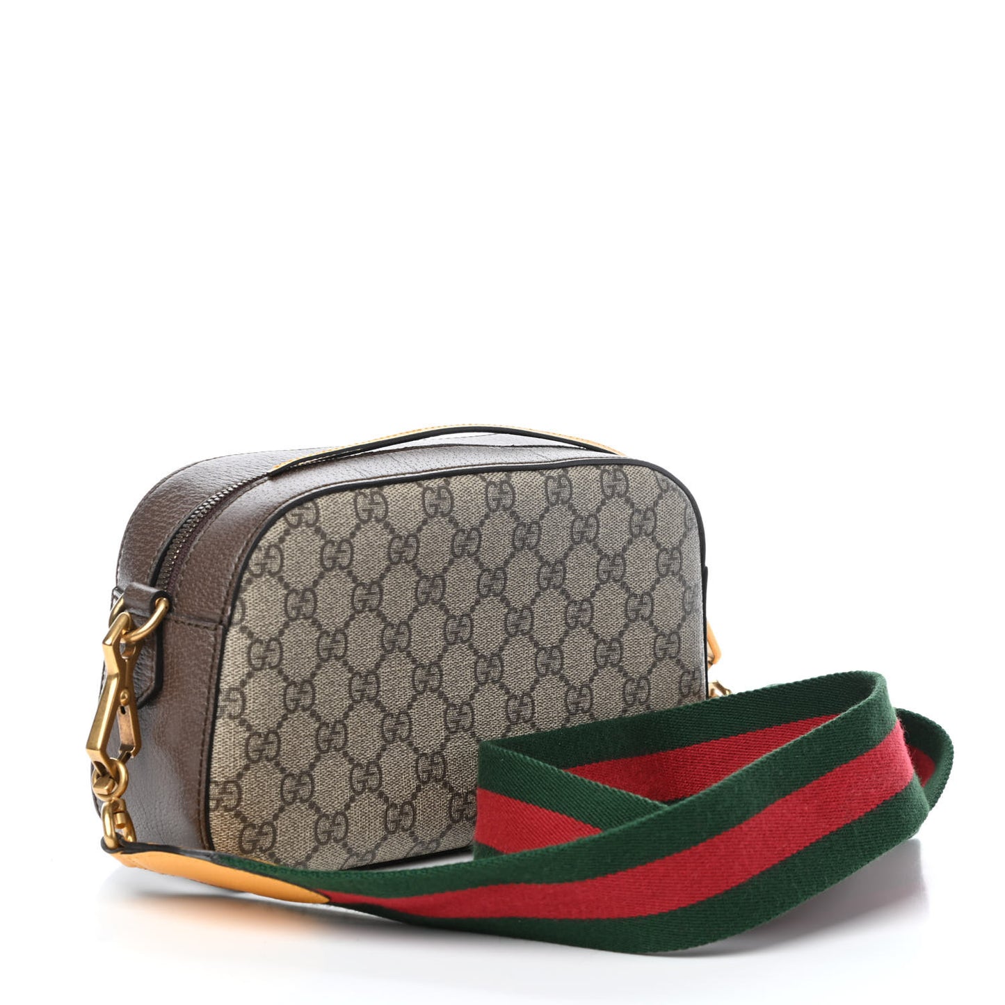 GG Supreme Monogram Web Neo Vintage Shoulder Bag Beige New Acero Crop