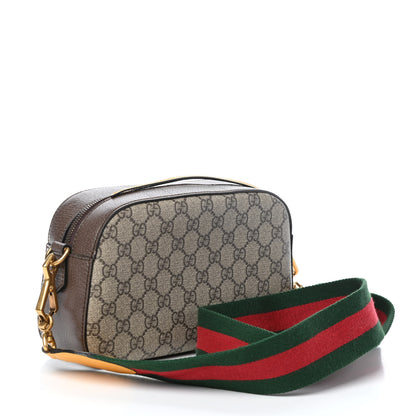 Gucci GG Supreme Monogram Web Neo Vintage Shoulder Bag Beige New Acero Crop 3 of 9