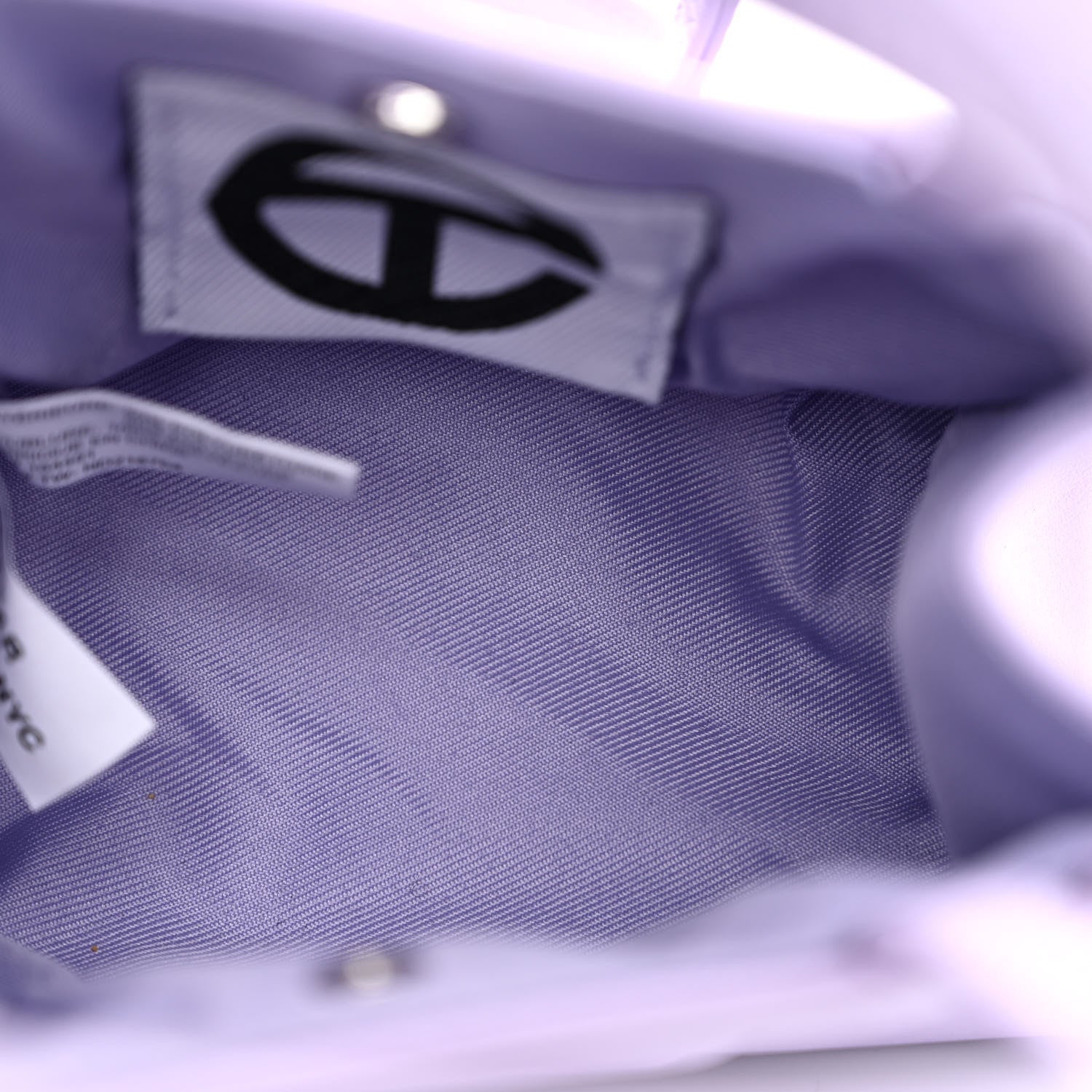 Telfar Vegan Leather Small Shopping Bag Lavender 5 of 9