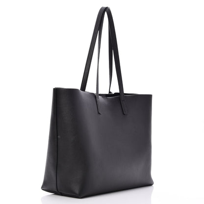 Saint Laurent Calfskin Large Shopping Tote Black 3 of 9
