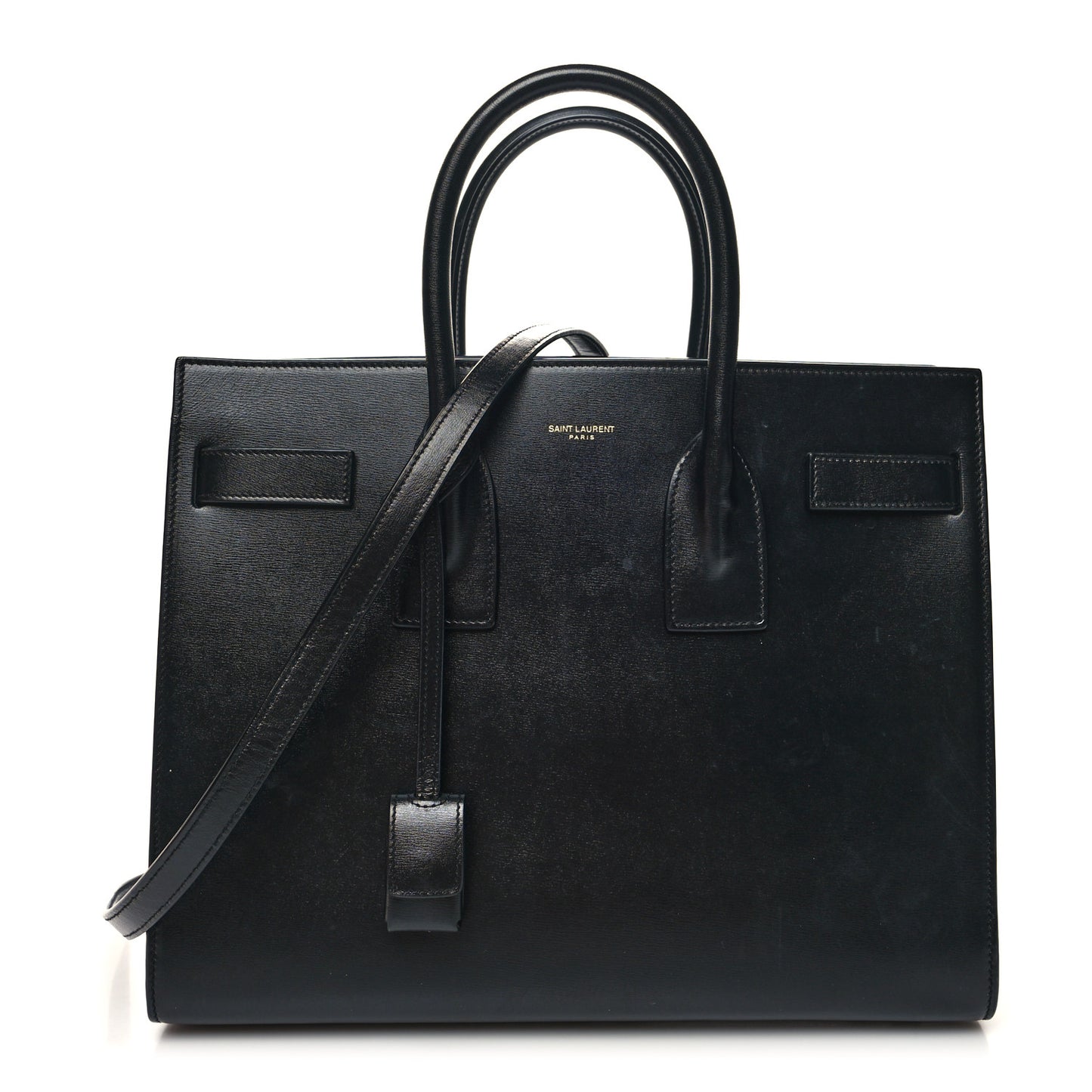 Calfskin Small Sac De Jour Black