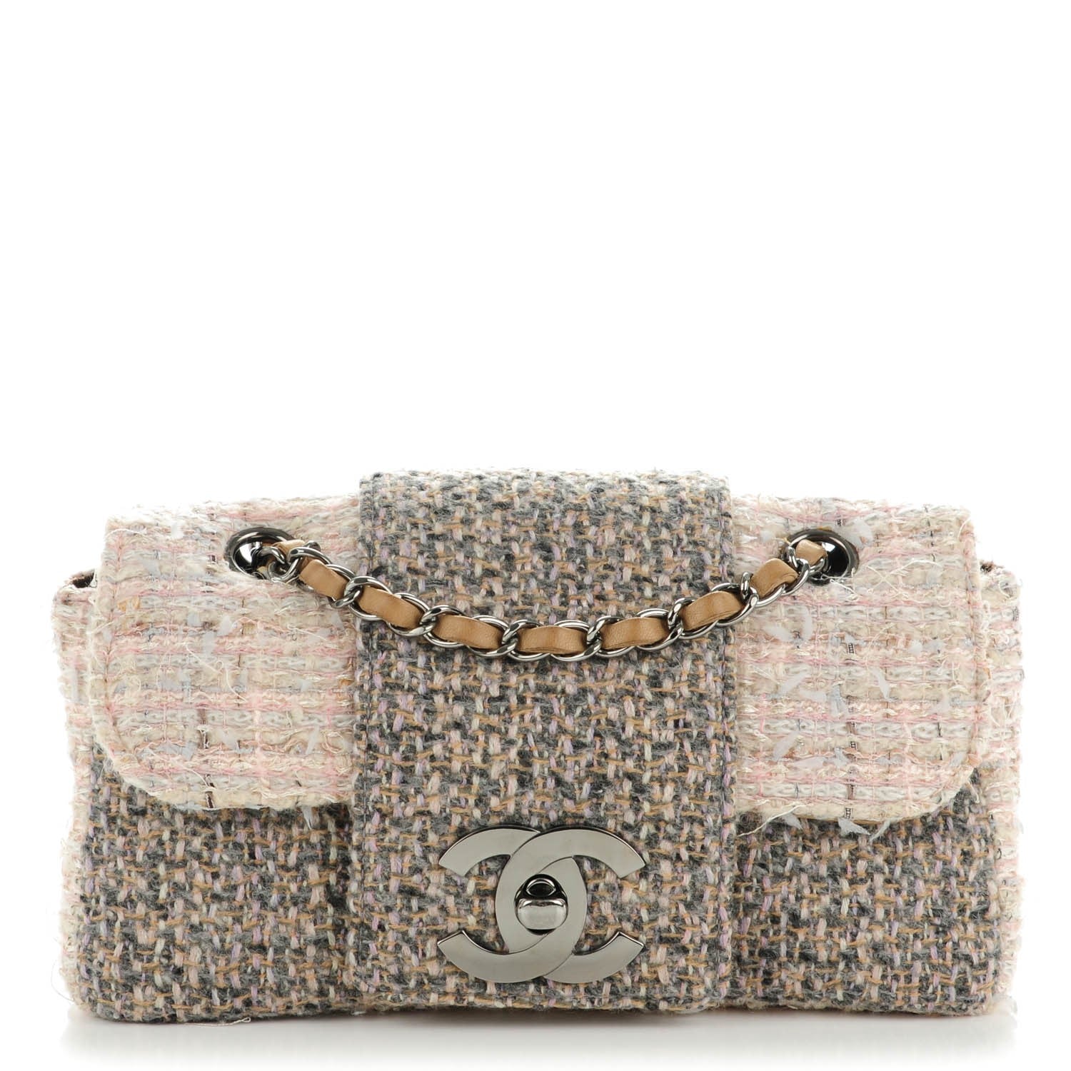 Chanel Tweed Small Fantasy Flap Grey 1 of 7