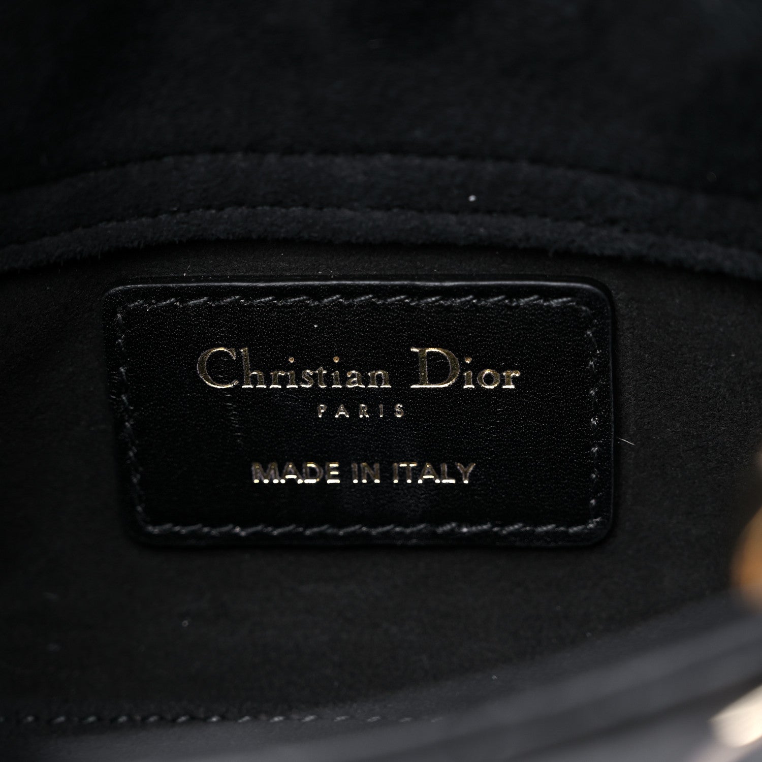 Christian Dior Lambskin Cannage Micro Lady D-Joy Black 6 of 9
