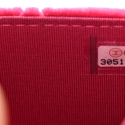 Chanel Velvet Quilted Pearl Crush Wallet On Chain WOC Pink 8 of 11