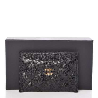 Chanel Caviar Quilted Card Holder Black 11 of 11