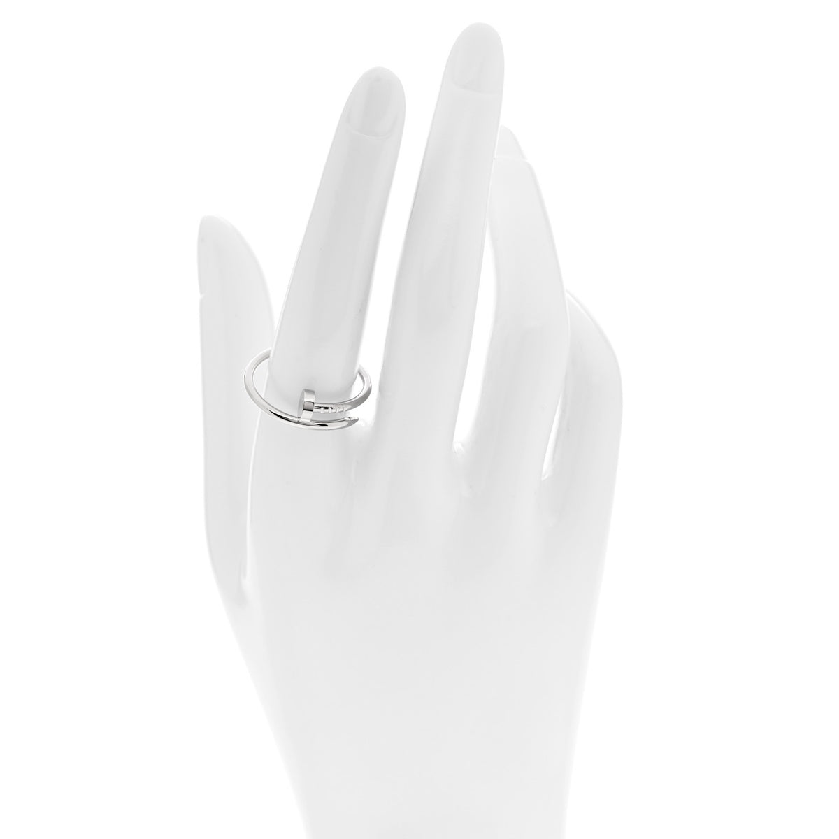 Cartier 18K White Gold Small Juste Un Clou Ring 59 8.75 2 of 5