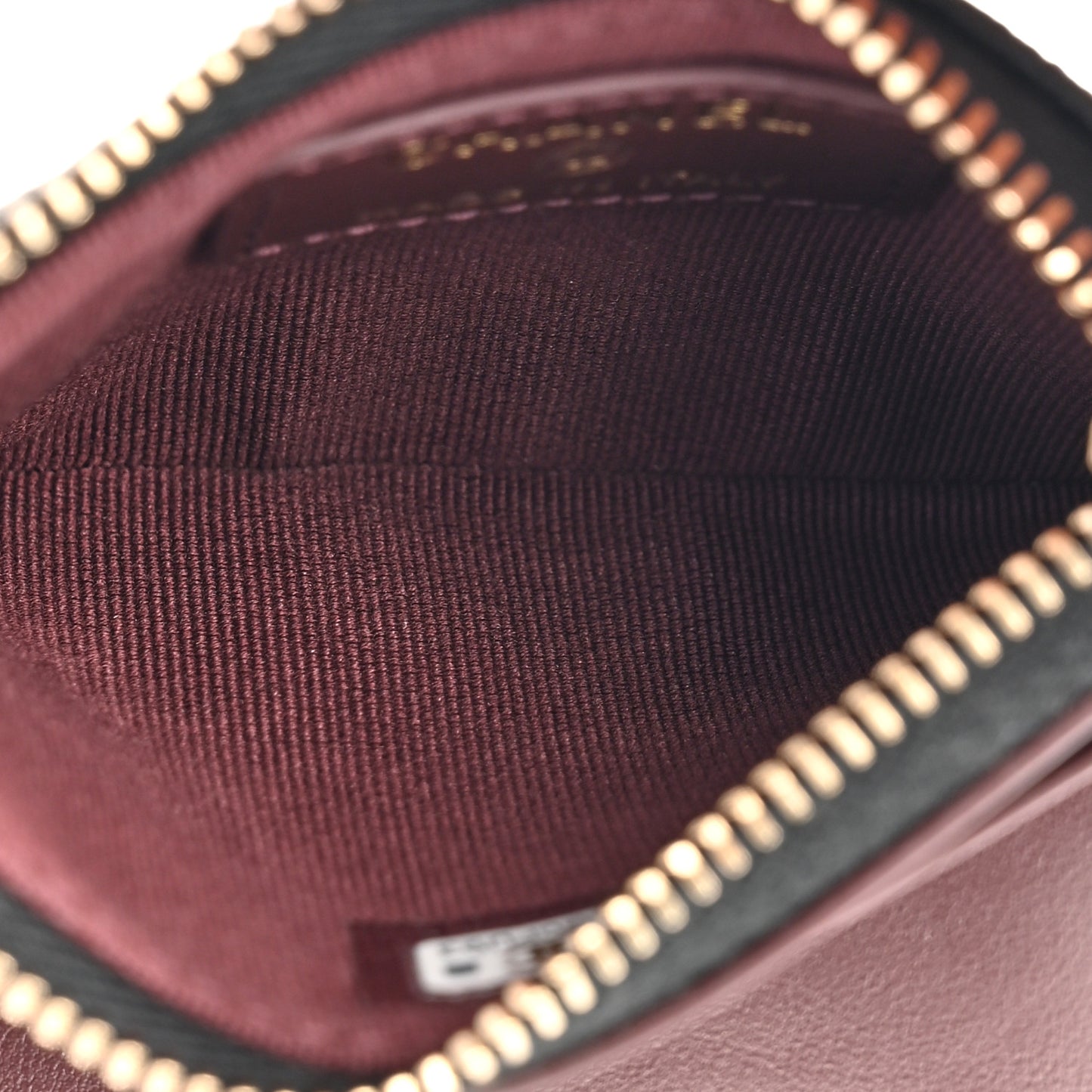 Caviar Quilted Compact Zipped Pocket Wallet Black