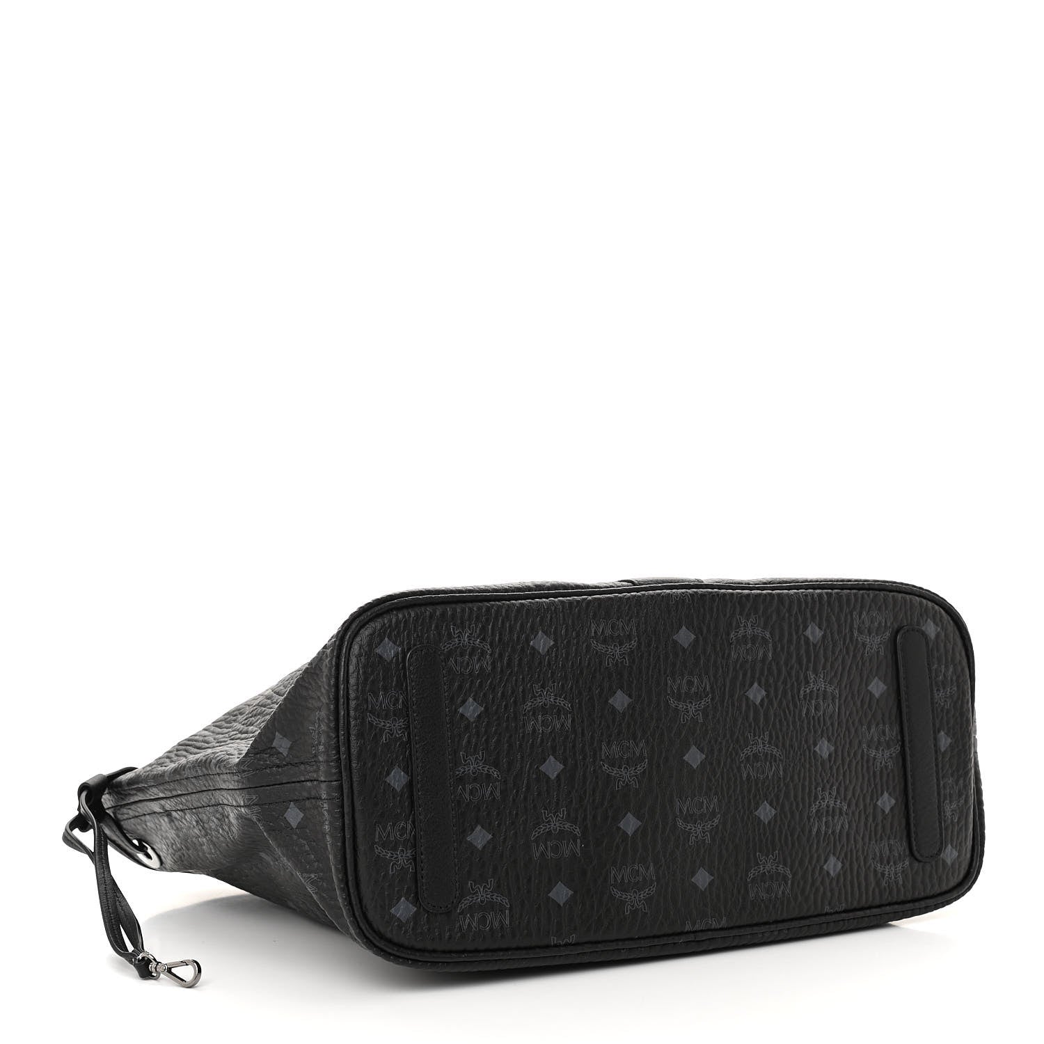 MCM Visetos Medium Liz Reversible Shopper Tote Black 4 of 16