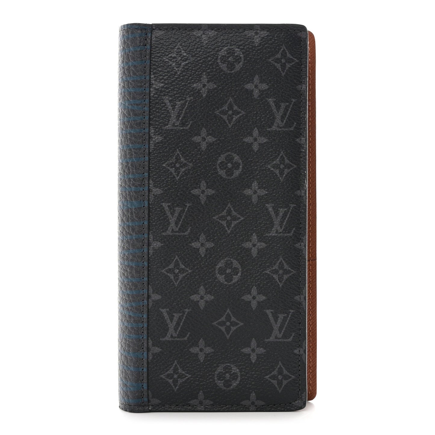Monogram Eclipse Patchwork Portefeuille Brazza Wallet Navy