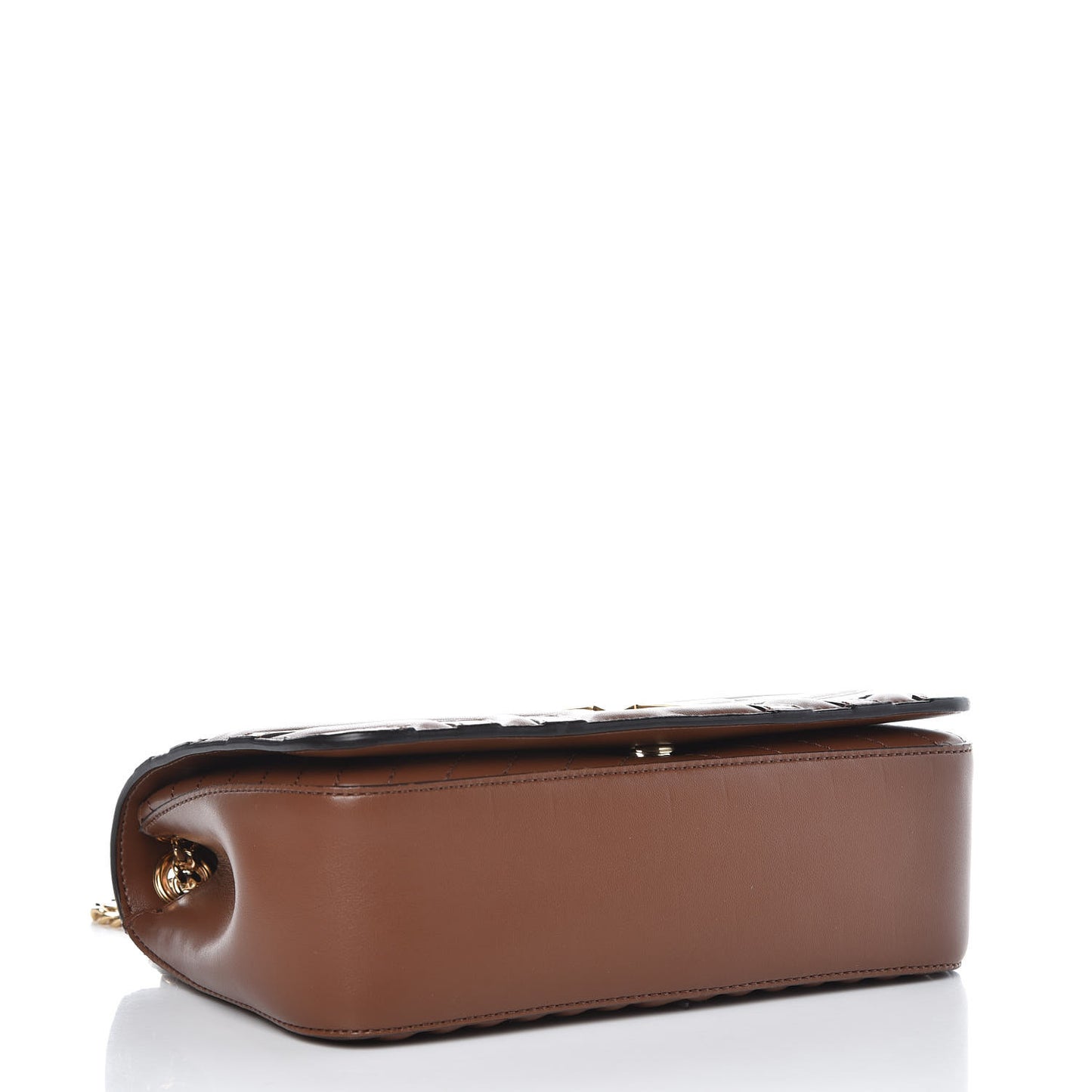 Alter Nappa Star Medium Flap Shoulder Bag Brown
