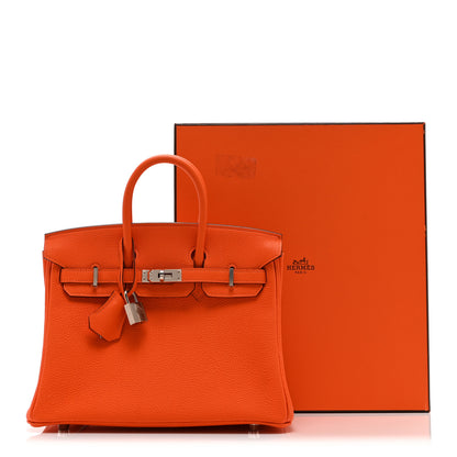 Hermes Togo Birkin 25  Orange Minium 11 of 11