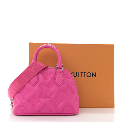 Louis Vuitton Calfskin Bubblegram Alma BB Rose Miami 11 of 11