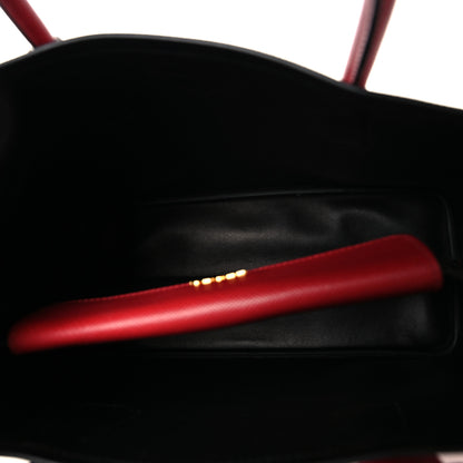 Prada Cuir Medium Double Bag Fuoco Black 6 of 12