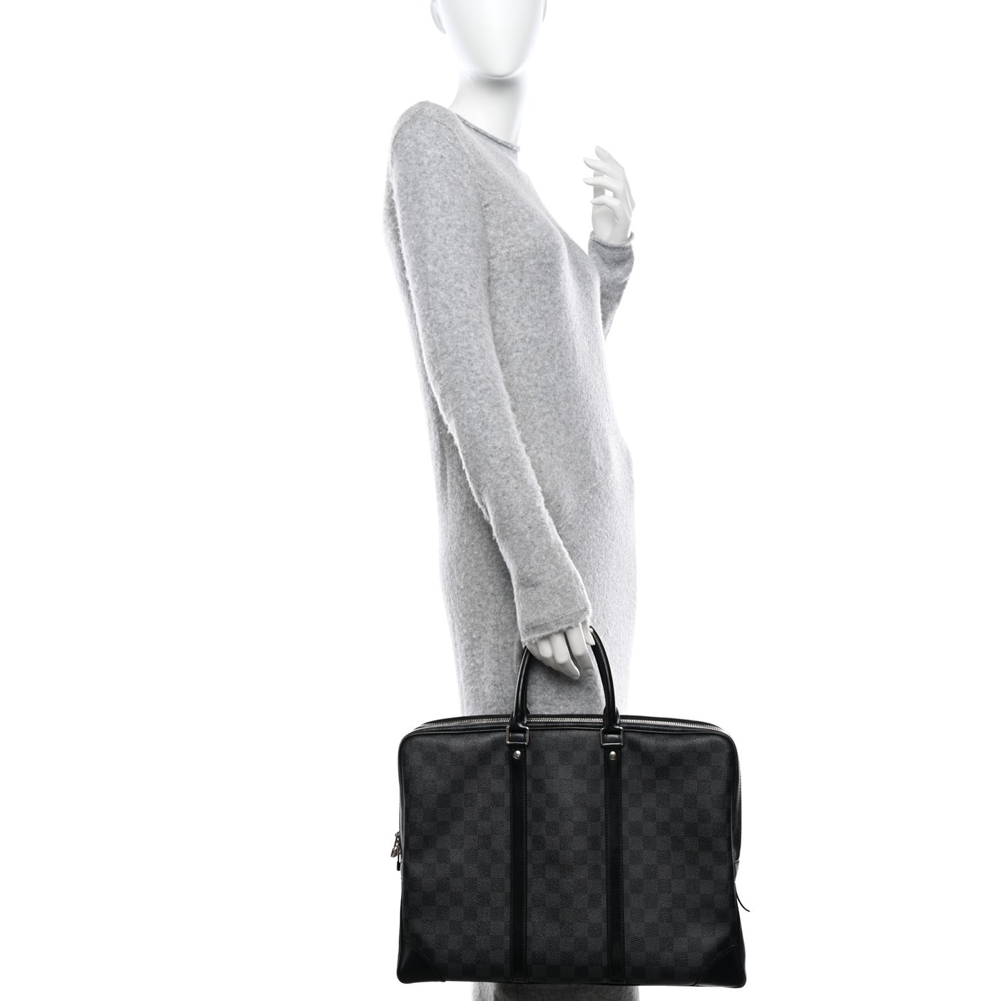 Damier Graphite Porte-Documents Voyage