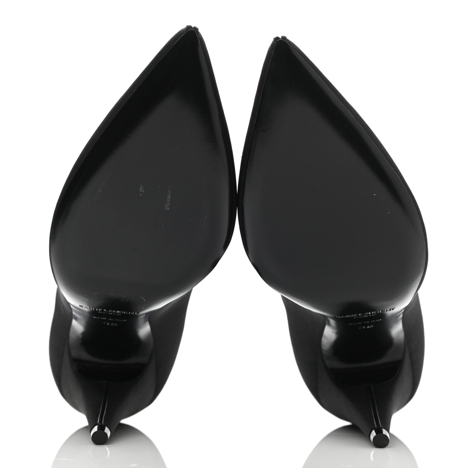 Saint Laurent Canvas Faille Paris 95 Pumps 36 Black 5 of 9