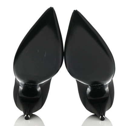 Saint Laurent Canvas Faille Paris 95 Pumps 36 Black 5 of 9