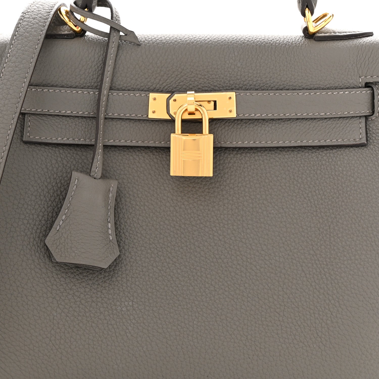 Hermes Togo Kelly Retourne 25 Gris Meyer 8 of 12