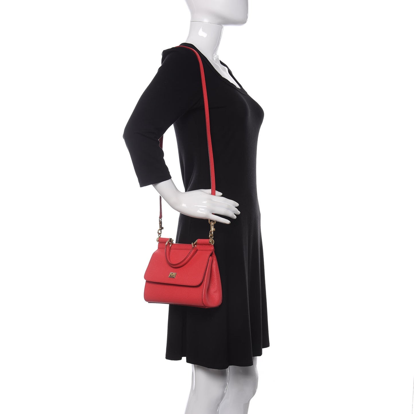 Dauphine Small Miss Sicily Satchel Roso