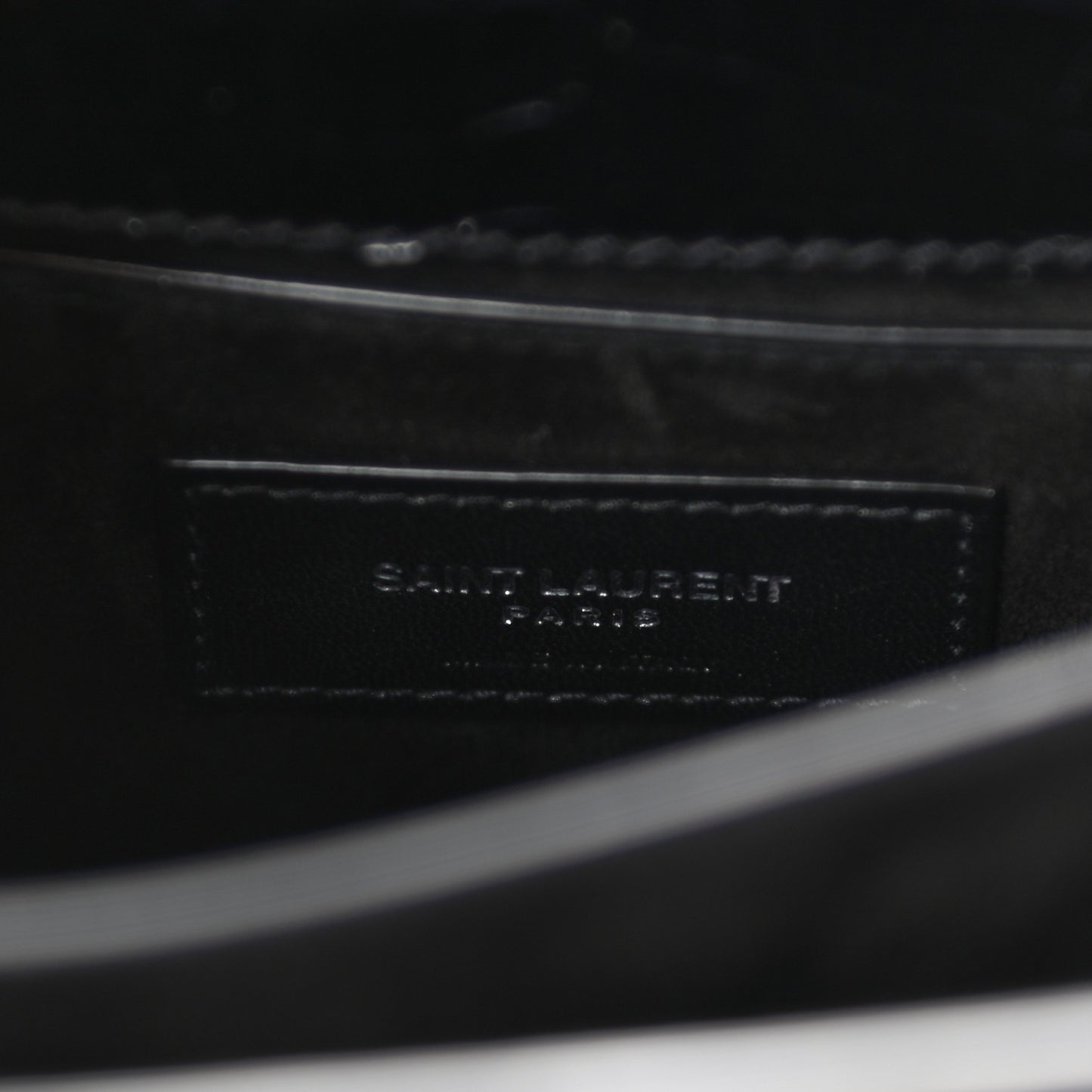 Calfskin Crocodile Embossed Medium Monogram Sunset Black