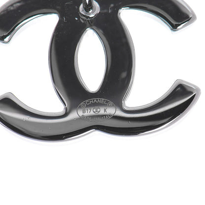 Chanel Iridescent Crystal CC Earrings Silver Multicolor 5 of 5