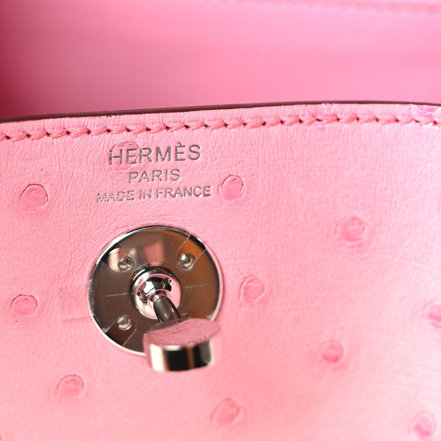 Ostrich Mini Lindy 20 Rose Bubblegum