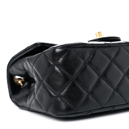 Chanel Lambskin Quilted Mini Pearl Crush Flap Black 8 of 10