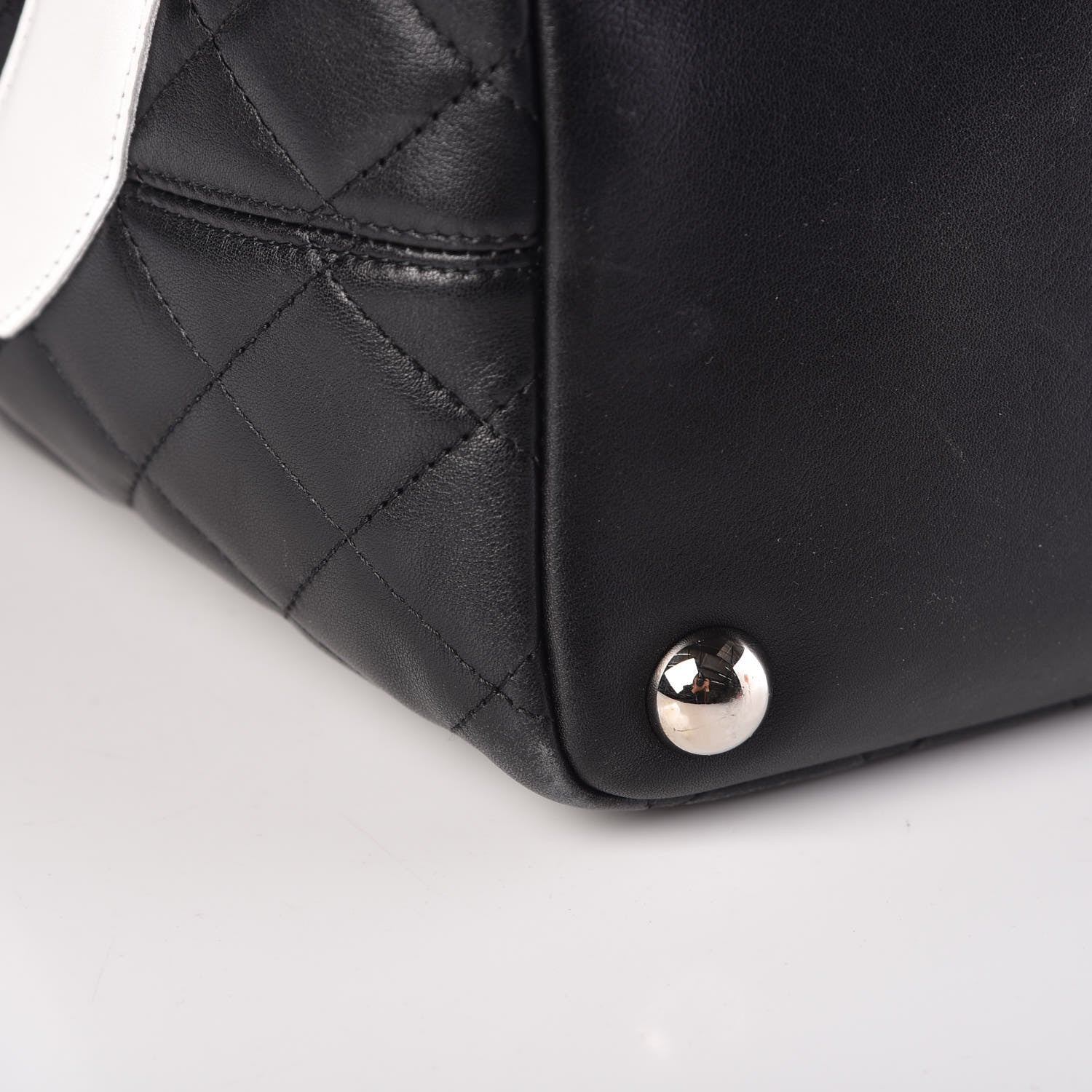 Chanel Calfskin Quilted Large Cambon Tote Black White 10 of 15