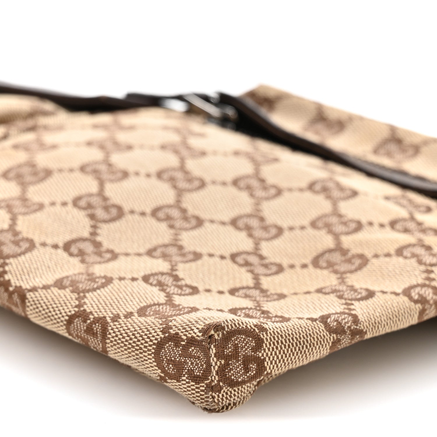 Gucci GG Monogram Double Pocket Belt Bag Dark Brown 9 of 9