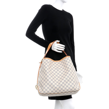 Louis Vuitton Damier Azur Delightful MM Pink 2 of 8