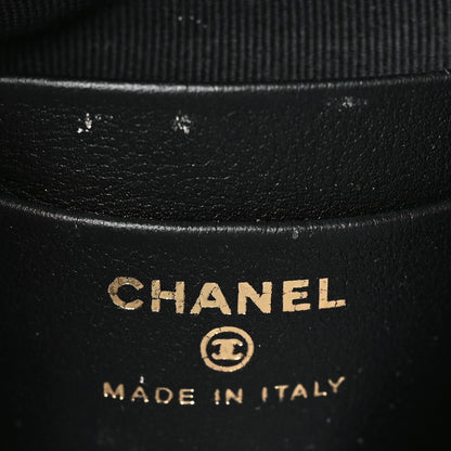 Chanel Patent Calfskin Quilted Shiny Coco Clutch With Chain Black 6 of 10