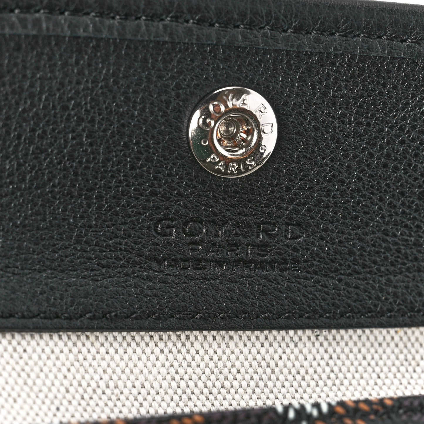 Goyardine Reversible Mini Anjou Black