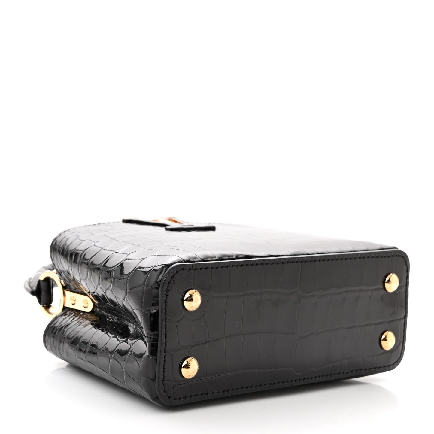 Crocodile Mini Capucines Black