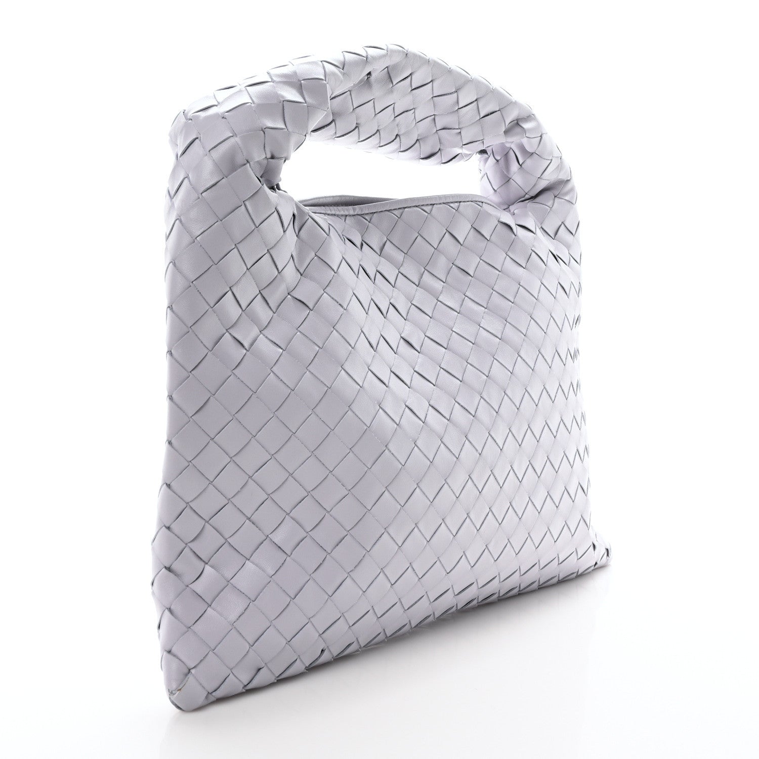 Bottega Veneta Calfskin Intrecciato Small Hop Oyster Lilac 3 of 10