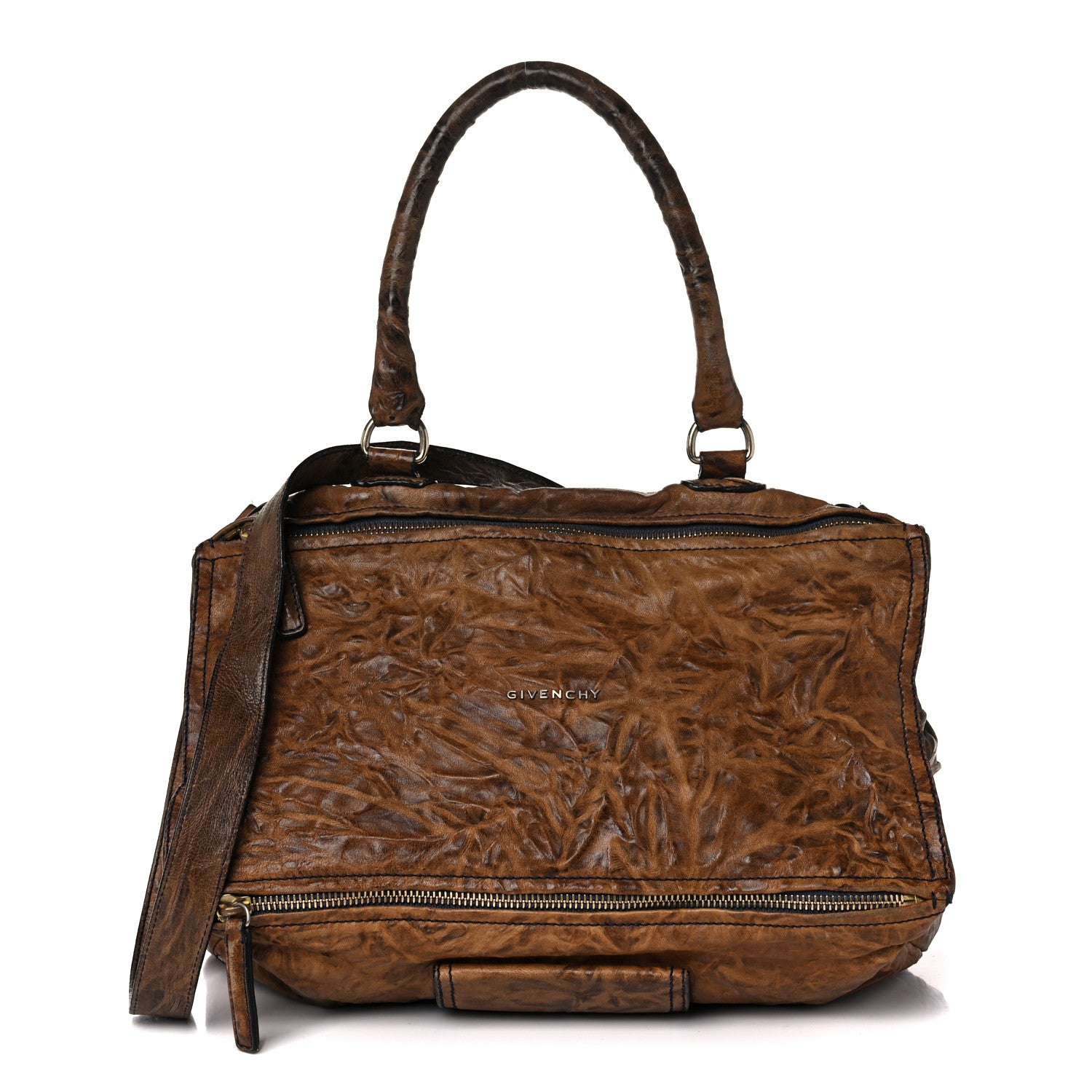 Givenchy Tumbled Sheepskin Large Pandora Brown 1 of 21