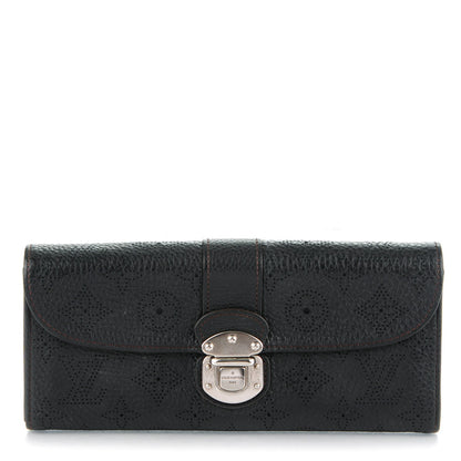 Louis Vuitton Mahina Amelia Clutch Wallet Black 1 of 7