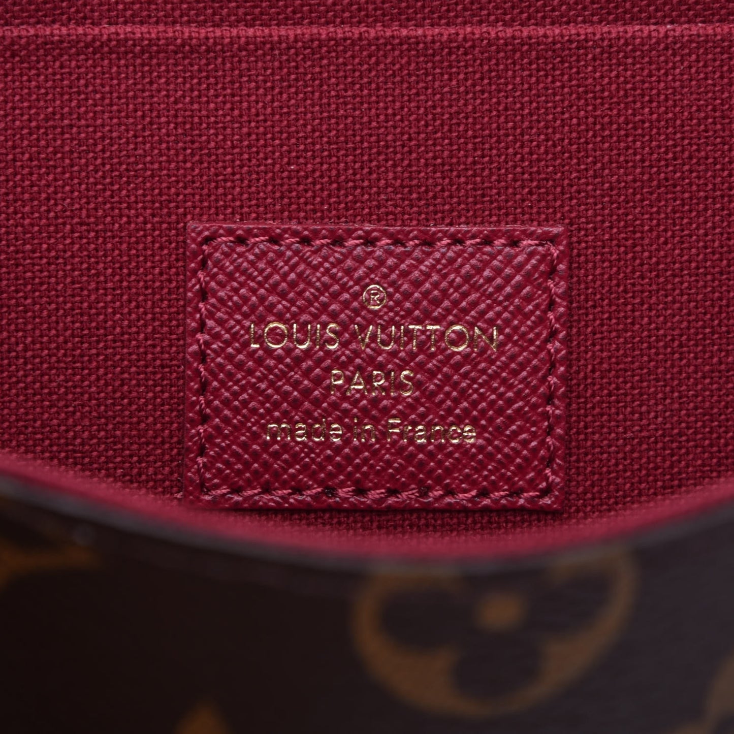 Monogram Pochette Felicie Chain Wallet Fuchsia