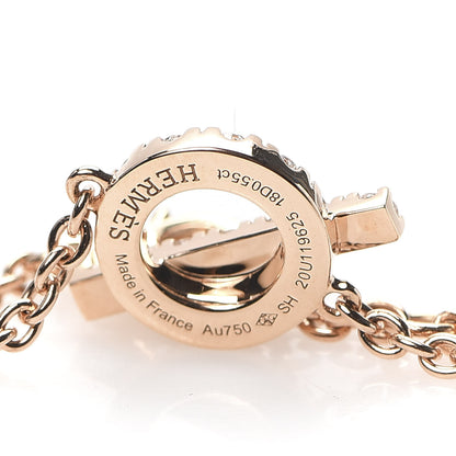 Hermes 18K Rose Gold Diamond Finesse Bracelet SH 4 of 5