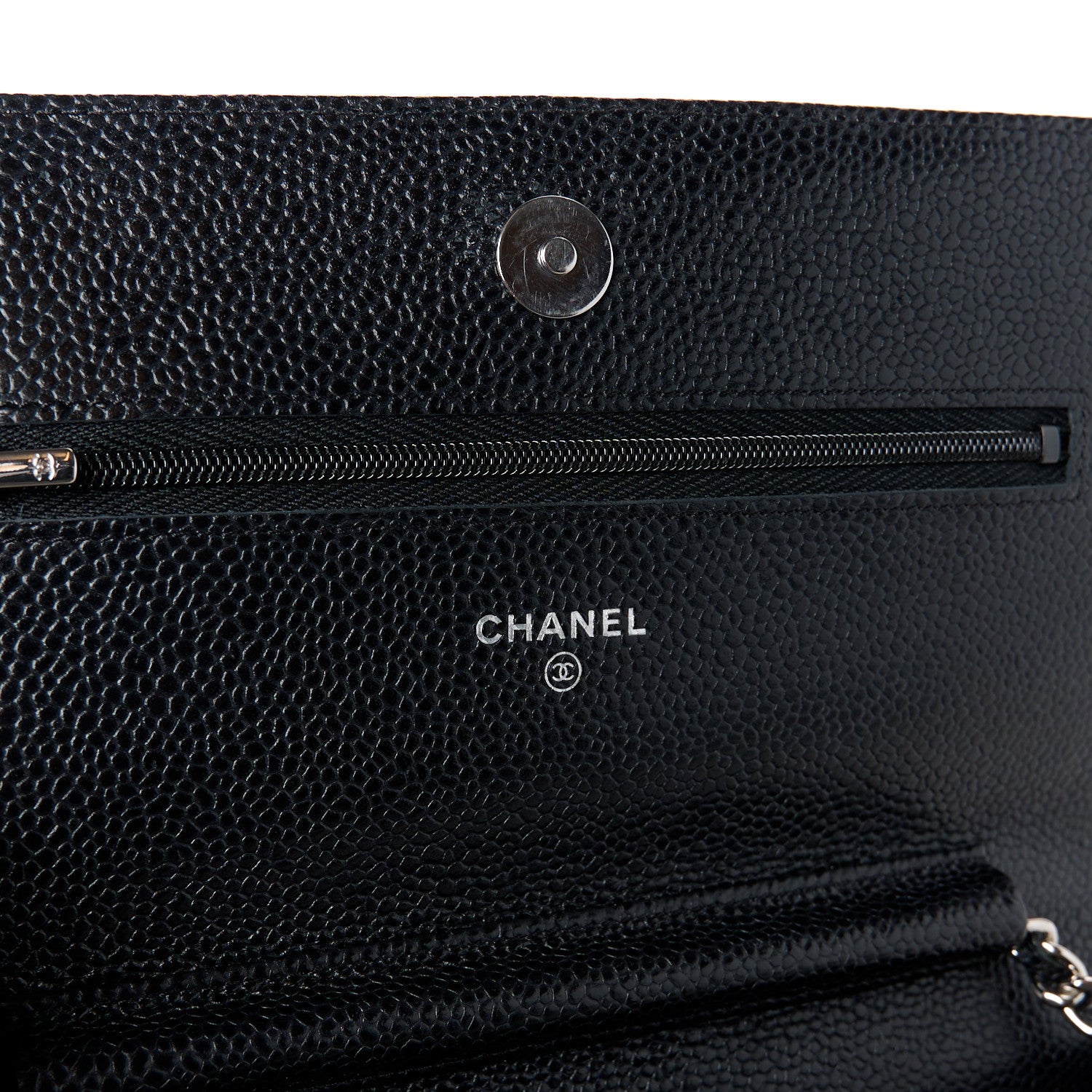 Chanel Caviar Quilted Wallet on Chain WOC Black 6 of 11