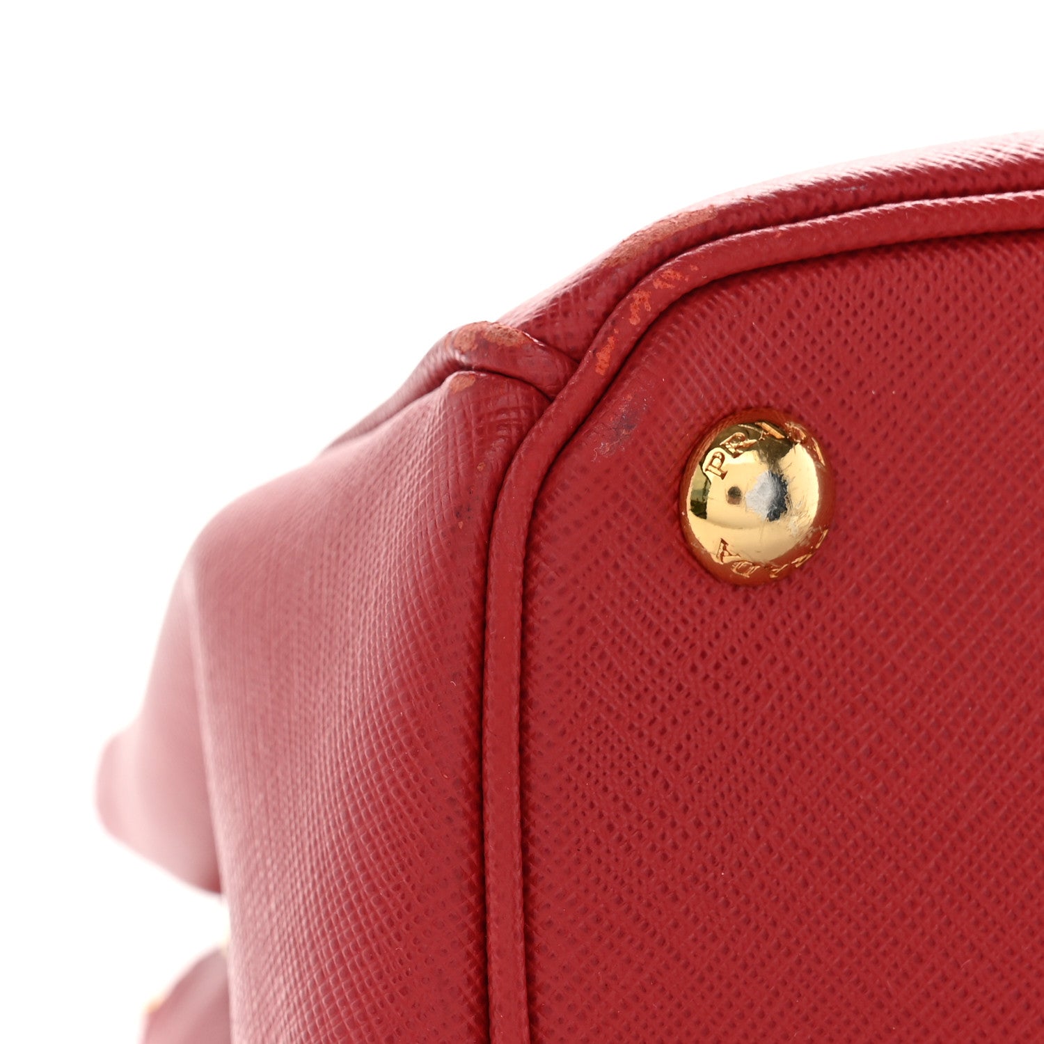 Prada Saffiano Lux Small Galleria Double Zip Tote Fuoco 13 of 13