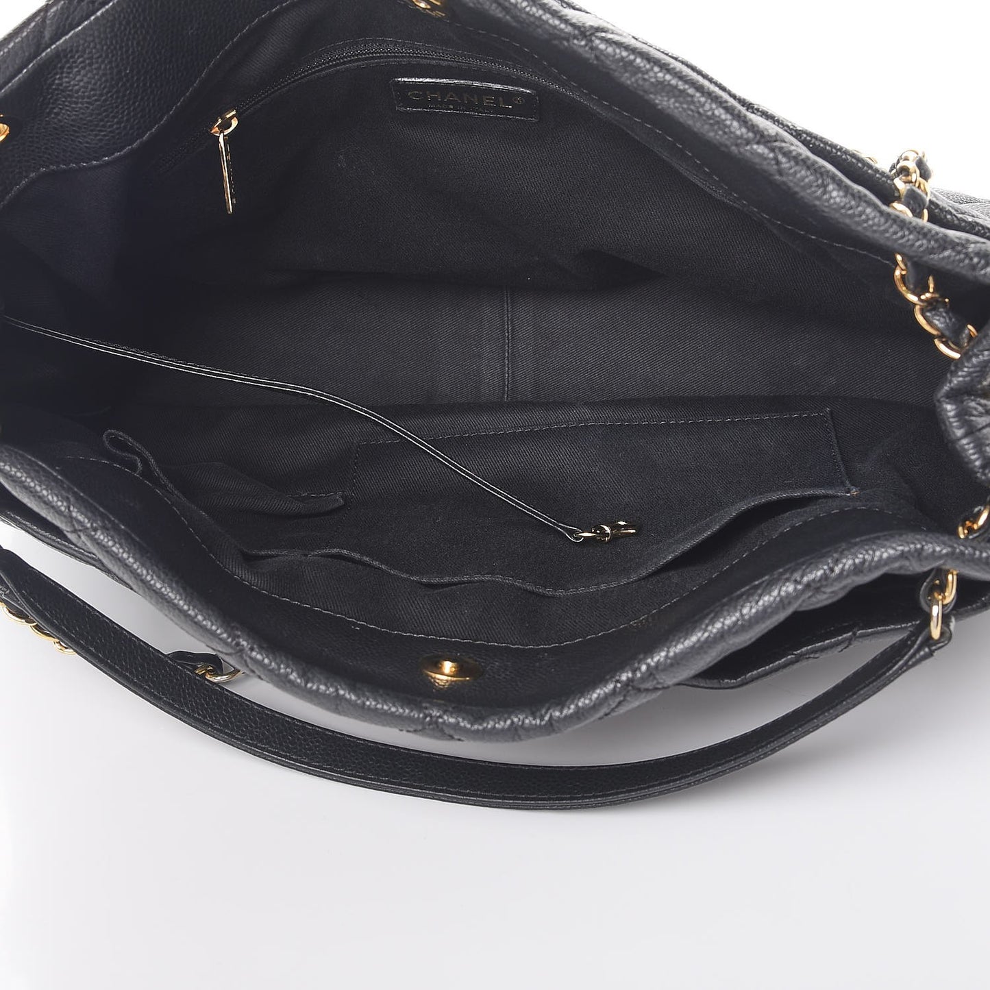 Caviar Quilted CC Timeless Soft Tote Black