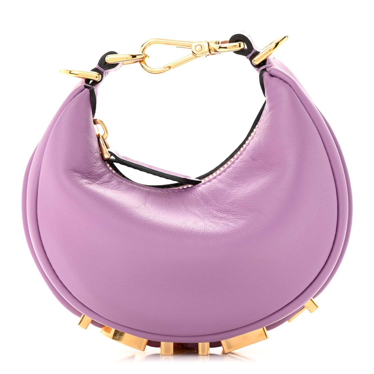Fendi Vitello Grace New Matte Nano Fendigraphy Hobo Charm Agapanto 1 of 11